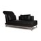 Chaise Longue Moule en Cuir Noir de Brühl & Sippold 7