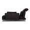 Black Leather Moule Lounger from Brühl & Sippold 10