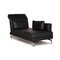 Black Leather Moule Lounger from Brühl & Sippold, Image 1