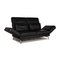 Black Leather 2-Seater Moule Sofa with Sleeping Function from Brühl & Sippold 8