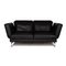 Black Leather 2-Seater Moule Sofa with Sleeping Function from Brühl & Sippold 4