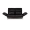 Black Leather 2-Seater Moule Sofa with Sleeping Function from Brühl & Sippold 1