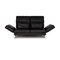 Black Leather 2-Seater Moule Sofa with Sleeping Function from Brühl & Sippold, Image 1