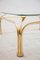 Italian Organic Brass Coffee Table with Abstract Swan Neck, 1980s 6