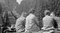 Couples on a Bench in Front of a Statue in Kassel, Germany, 1937, Print 2