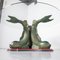 Polychrome Carved Wood Koi Fish Pedestal Dining Table, Image 4