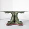 Polychrome Carved Wood Koi Fish Pedestal Dining Table 2