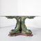 Polychrome Carved Wood Koi Fish Pedestal Dining Table, Image 2