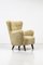 Vintage Sheep Skin Lounge Chair by Alfred Christensen for Slagelse Møbelværk, Denmark, Image 1