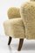 Vintage Sheep Skin Lounge Chair by Alfred Christensen for Slagelse Møbelværk, Denmark, Image 7
