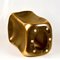 Quadratischer Beistelltisch aus Keramik in Schwarz & Gold 9