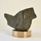 Abstract Moss Green Marble Sculpture on Bronze Plinth by Alice Ward, Image 2