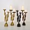 Brutalist Candelabras, Set of 4 6