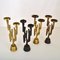 Brutalist Candelabras, Set of 4 7