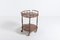 Mid-Century Italian Walnut Serving Trolley Bar Cart, 1950s 1