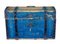 Small 19th Century Swedish Painted Pine Metal Bound Dome Top Box, Image 2