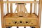 Perchero Empire Revival de madera satinada con incrustaciones, Imagen 6