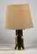 Basic Table Lamp in Golden Brass Metal and Kappa in the Style of Luciano Frigerio, 1970s 7