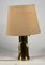Basic Tischlampe aus vergoldetem Messing und Kappa im Stil von Luciano Frigerio, 1970er 7