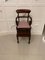 Antique William IV Mahogany Child’s Armchair and Stand 9