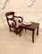 Antique William IV Mahogany Child’s Armchair and Stand 10