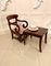 Antique William IV Mahogany Child’s Armchair and Stand, Image 10