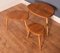 Vintage Retro Elm Model 354 Nest of Three Pebble Tables by Lucian Ercolani for Ercol, 1960s 4