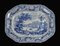 19th Century Blue and White Plate from Staffordshire 1