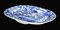 19th Century Blue and White Plate from Staffordshire, Image 4