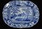 19th Century Blue and White Plate from Staffordshire, Image 5