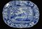 Plato azul y blanco del siglo XIX de Staffordshire, Imagen 5