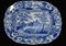 19th Century Blue and White Plate from Staffordshire, Image 1