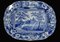 Plato azul y blanco del siglo XIX de Staffordshire, Imagen 1