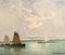 Henry Maurice Cahours, Barche a vela, Francia, 1930, olio su tela, Immagine 2