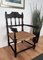 Mid-Century Italian Carved Wood & Cord Woven Rope Throne Armchair, 1960s, Image 2