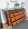 Mid-Century Italian Burl Walnut, Brass & Bronze Chest of Drawers 5