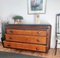 Mid-Century Italian Burl Walnut, Brass & Bronze Chest of Drawers 4