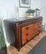 Mid-Century Italian Burl Walnut, Brass & Bronze Chest of Drawers, Image 7