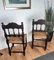 Mid-Century Italian Carved Wood & Cord Woven Rope Chairs, 1950s, Set of 2 8