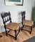Mid-Century Italian Carved Wood & Cord Woven Rope Chairs, 1950s, Set of 2 7