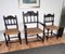 Mid-Century Italian Carved Wood & Cord Woven Rope Chairs, 1950s, Set of 2, Image 9