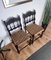Mid-Century Italian Carved Wood & Cord Woven Rope Chairs, 1950s, Set of 2, Image 6