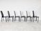 Black Leather Dining Chairs from Cidue, 1980s, Set of 6, Image 6