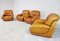 Vintage Leather Club Chairs, 1950s, Set of 4, Image 3