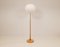 Scandinavian Modern Floor Lamp in Pine and Brass, Sweden, 1970s 3