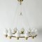 Brass Chandelier Lamp by His Mountain Stream 2