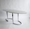 Carrara Marble Console Table with Chrome Legs by Vittorio Introini, Italy, 1970s 9