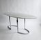 Carrara Marble Console Table with Chrome Legs by Vittorio Introini, Italy, 1970s, Image 9