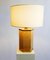 Italienische Rattan, Acrylic Glass und Messing Tischlampe, 1970er 4