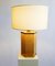 Rattan, Acrylic Glass and Brass Table Lamp, Italy, 1970s 4